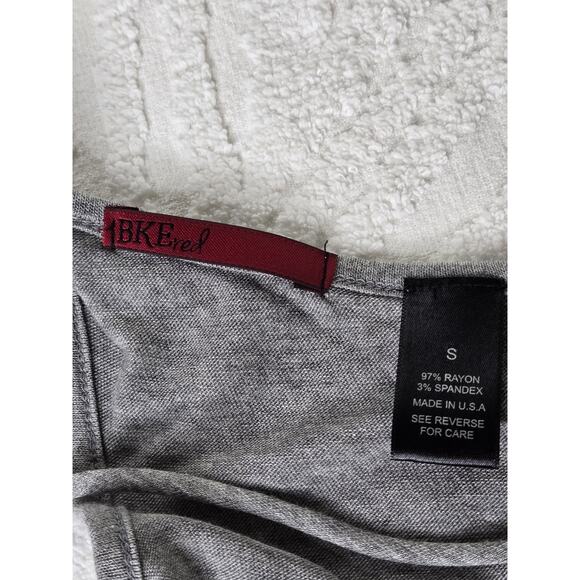 🎄 Red by BKE EUC flowy layered ruffle tank cami top Small heather grey - Picture 6 of 17